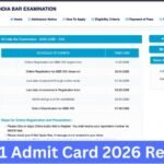 AIBE 21 Admit Card 2026