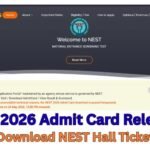 NEST 2026 Admit Card
