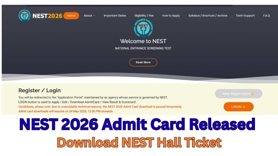 NEST 2026 Admit Card