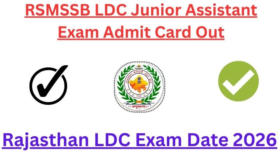 Rajasthan LDC Exam Date 2026